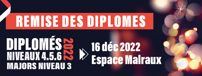 remise des diplômes 2022 save the date